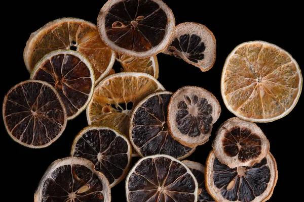 Лимон Апельсин Зневоднені Сушені Використання Напоях Солодощах — стокове фото