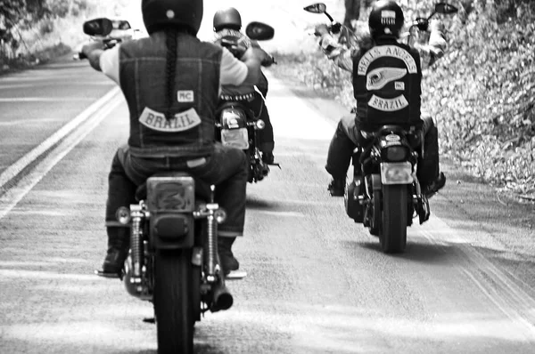 Гояния Бразилия Июля 2014 Года Катание Мотоцикле Goiania — стоковое фото