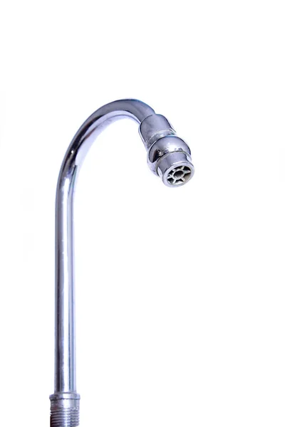 Metal Shower Sink Faucet Shower Bathroom Part Water Pipe Isolated — Stock Photo, Image