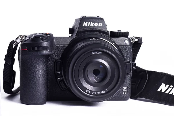 Goiania Brazil July 2023 Nikon Έκδοση Φωτογραφική Μηχανή Αντιπαράθεση Φωτογραφία — Φωτογραφία Αρχείου