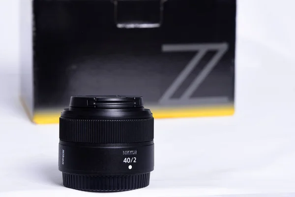 Goiania Brezilya Temmuz 2023 Nikon Lensi Sürüm Fotoğraf Gösterimi Lensler — Stok fotoğraf