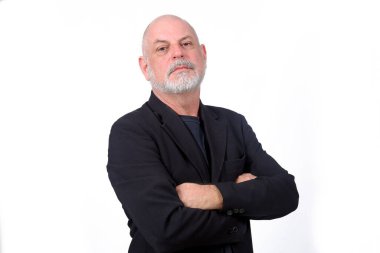 İyi giyimli yetişkin bir iş adamı.