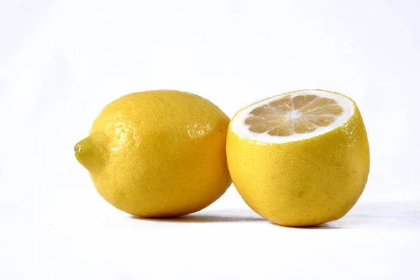 Sicilian Lemon Sour Citrus Fruit Ideal Juice Drinks Cooking Rich — Stock Photo, Image