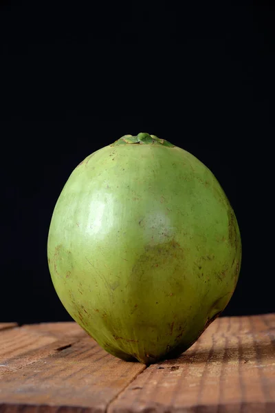 Grüne Kokosnuss Aus Bahia Natürlichen Kokossaft Tropische Früchte Halber Frucht — Stockfoto