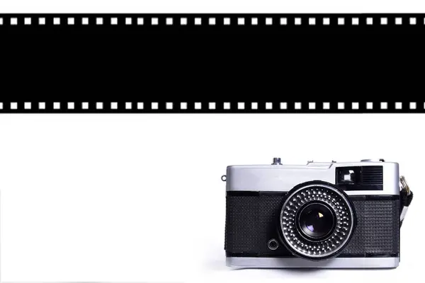 Kreative Web Banner Standardgröße Mit Platz Für Fotos Und Schwarz — Stockfoto