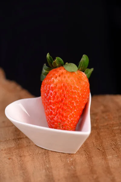 Ripe Strawberry Fruit Tasty Healthy Natural Food Red Strawberry Fruit — Stock Photo, Image