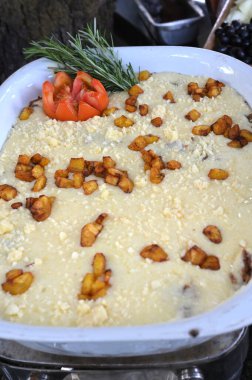 Güzel kırmızı çiçek dekoratif botanik bahçesi yiyeceği.