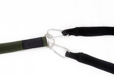 Beden geliştirme spor salonu görüntüsü için destek ve koruma bandı