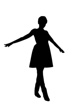 Güzel ve gizemli genç kadın vücut ifadesi silueti siyah-beyaz vektör görüntüsü şeffaf beyaz arka plan mocup üzerindeki moda güzelliği