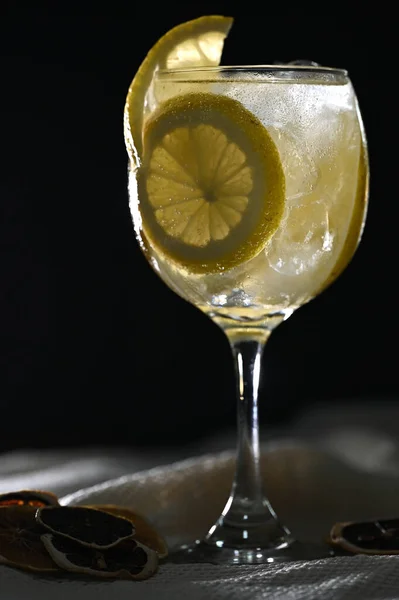 refreshing drink with green lemon fruits and syrup drink preparation lemon juice lemonade alchool