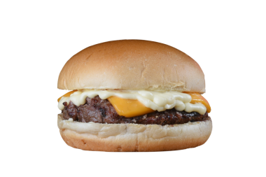 Çedar peynirli sandviç burger eti mayonezli salata brioche ekmek sokak fast food