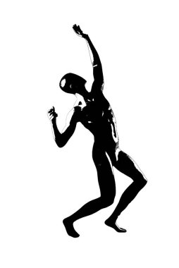 Siyah vektör görüntü silueti modern yoga egzersizleri, güzellik, vücut çizgisi sanatı. Broşür şablonu ya da web tasarımında kullanmak için.