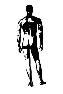 Siyah vektör görüntü silueti modern kas egzersizleri, güzellik, vücut çizgisi sanatı. Broşür şablonu ya da web tasarımında kullanmak için.