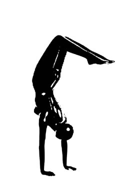 Siyah vektör görüntü silueti modern yoga egzersizleri, güzellik, vücut çizgisi sanatı. Broşür şablonu ya da web tasarımında kullanmak için.