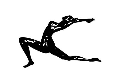 Siyah vektör görüntü silueti modern yoga egzersizleri, güzellik, vücut çizgisi sanatı. Broşür şablonu ya da web tasarımında kullanmak için.