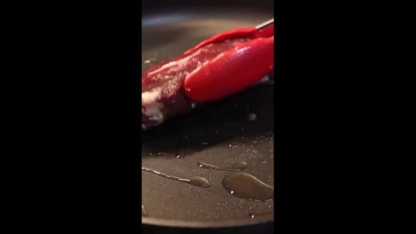 Roast Beef Picanha Proteine Animali Bistecca Cibo Sano — Video Stock