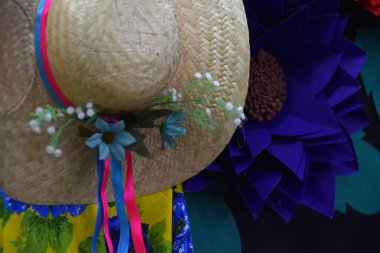 Haziran şenlik dekorasyonu ve düzenlemeleri tipik Brezilya kır partisi So Joo Fest