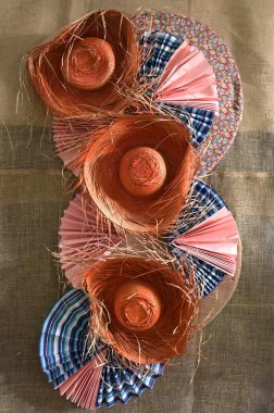 Haziran şenlik dekorasyonu ve düzenlemeleri, tipik Brezilya kır partisi So Joo festivali.