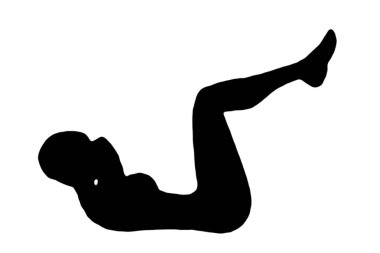 Yoga hareketlerinde siluet çizimi beyaz şeffaf arkaplan resmi üzerinde izole edilmiş jimnastik beden egzersiz vektör görüntüsünü oluşturur