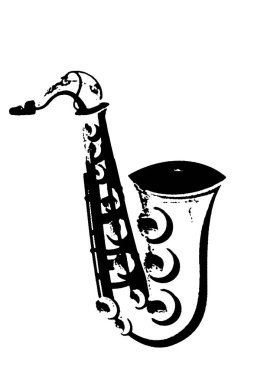 Siluet trompet rüzgar müzik enstrümanı caz orkestrası müzik vektör görüntüsü siyah müzik