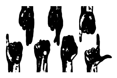 Pound olarak el işaretleri alfabesi el işaretleri işaret dili resim vektör mocup terazileri