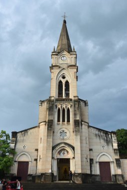 Goias Velho Brezilya 'nın Goias kiliseleri ve tarihi sokaklar dini ve turist kenti Vila Boa de Goias