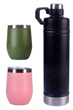 Klasik Stay Chill Chill vakumlu akustik yalıtkan, paslanmaz çelik bira fincanı, çift katlı akrilik duvarlı sert metal taklacı, bulaşık makineli yalıtkan arka planı