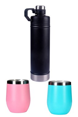 Klasik Stay Chill Chill vakumlu akustik yalıtkan, paslanmaz çelik bira fincanı, çift katlı akrilik duvarlı sert metal taklacı, bulaşık makineli yalıtkan arka planı