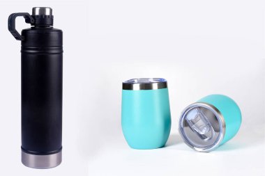 Klasik Stay Chill Chill vakumlu akustik yalıtkan, paslanmaz çelik bira fincanı, çift katlı akrilik duvarlı sert metal taklacı, bulaşık makineli yalıtkan arka planı