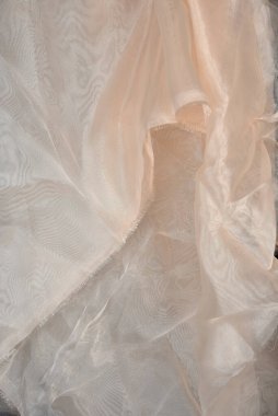 sarımsı bej kumaş buruşuk işlemeli kumaş desen arkaplanı ve metin arkaplanı için boşluk