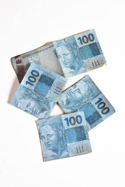 Goiania, Brezilya 24 Şubat 2025: Dolar ve Brezilya 'nın gerçek finansal değeri