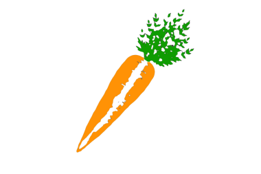 Soyut süslemeli Paskalya havucu seti. Sebze; sağlıklı ya da vejetaryen yemek teması. Beyaz arkaplanda izole edilmiş düz biçimdeki vektör illüstrasyonu.