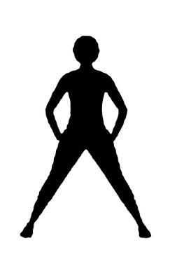 Siyah vektör görüntü silueti modern yoga egzersizleri, güzellik, vücut çizgisi sanatı. Broşür şablonu ya da web tasarımında kullanmak için.