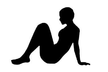 Siyah vektör görüntü silueti modern yoga egzersizleri, güzellik, vücut çizgisi sanatı. Broşür şablonu ya da web tasarımında kullanmak için.