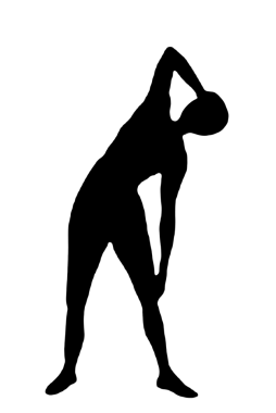 Siyah vektör görüntü silueti modern yoga egzersizleri, güzellik, vücut çizgisi sanatı. Broşür şablonu ya da web tasarımında kullanmak için.