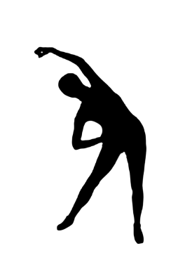 Siyah vektör görüntü silueti modern yoga egzersizleri, güzellik, vücut çizgisi sanatı. Broşür şablonu ya da web tasarımında kullanmak için.