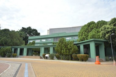 Goiania Goias Brezilya Palcio das Esmeraldas Hükümetin Art Deco mimarisinin koltuğu