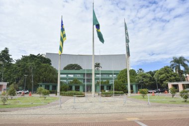 Goiania Goias Brezilya Palcio das Esmeraldas Hükümetin Art Deco mimarisinin koltuğu