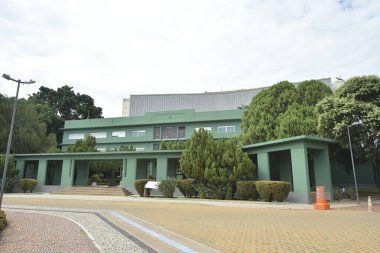 Goiania Goias Brezilya Palcio das Esmeraldas Hükümetin Art Deco mimarisinin koltuğu