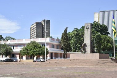 Goinia Gois Brezilya Üç Irk Zümrüt Sarayı Anıtları Şehir Meydanı Sanat Dekorasyonu
