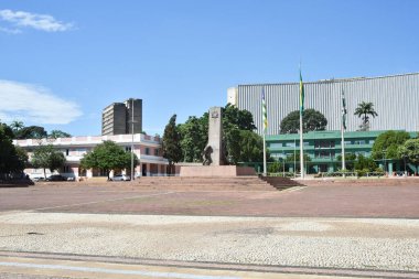 Goinia Gois Brezilya Üç Irk Zümrüt Sarayı Anıtları Şehir Meydanı Sanat Dekorasyonu