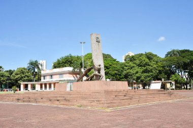 Goinia Gois Brezilya Üç Irk Zümrüt Sarayı Anıtları Şehir Meydanı Sanat Dekorasyonu