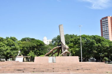 Goinia Gois Brezilya Üç Irk Zümrüt Sarayı Anıtları Şehir Meydanı Sanat Dekorasyonu