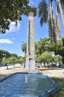 Goinia Gois Brezilya Saat Kulesi Tarihi Miras Meydanı Sanat Deko Mimarisi