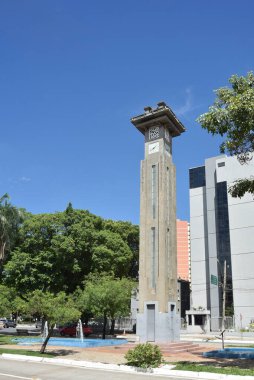 Goinia Gois Brezilya Saat Kulesi Tarihi Miras Meydanı Sanat Deko Mimarisi