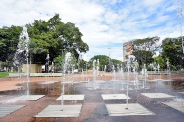 Goiania Goias Brezilya Goinia eski polis merkezi Art Deco mimari tarihi şehir binası.