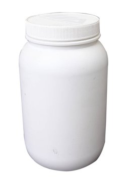 İzole edilmiş depolama için beyaz plastik kap paketleme