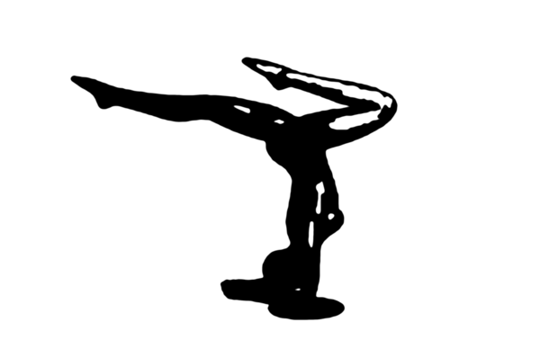 Siyah vektör görüntü silueti modern yoga egzersizleri, güzellik, vücut çizgisi sanatı. Broşür şablonu ya da web tasarımında kullanmak için.