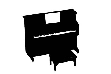 Siluet piyano rüzgarı müzik enstrümanı caz orkestrası müzik vektörü görüntüsü siyah akordeon ..