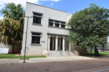 Goinia Goias Brezilya 1 Nisan Saat Kulesi Tarihi Miras Meydanı Sanat Dekorasyonu